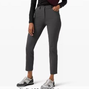 NWT Lululemon city sleek 5 pocket pant 7/8 size 6 black